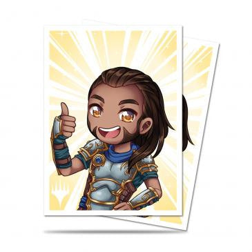 Ultra Pro 100ct Standard Deck Protector Sleeves for MTG Chibi Collection Gideon - Good Job!