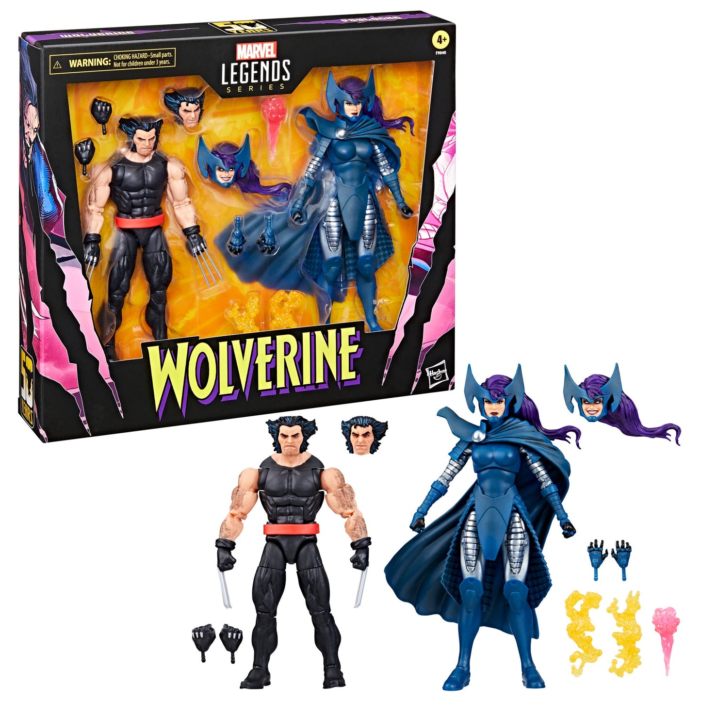 Marvel Legends Lady Mandarin Psylocke vs. Wolverine 50th Anniversary 2-Pack 