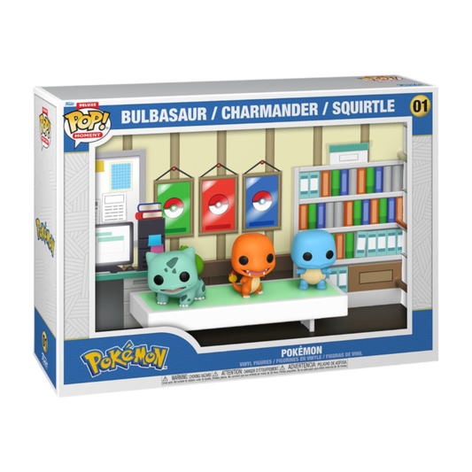 Pokemon Starters Moment Deluxe Funko Bulbasaur, Charmander & Squirtle Pop!