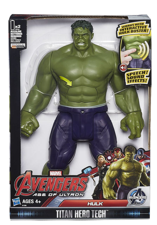 Marvel Avengers Hulk Action Figure Titan Tech Interactive Talking Electronic Toy