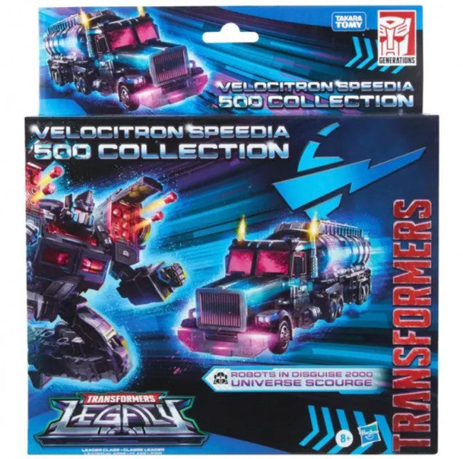 Transformers Legacy: Leader Class - Velocitron Speedia 500 Collection: Robots in Disguise 2000 Universe Scourge