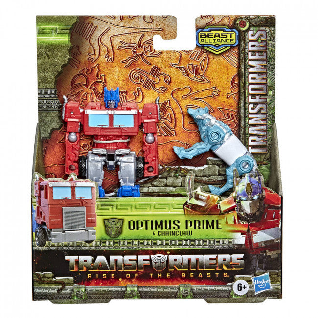 Transformers Beast Alliance: Beast Weaponizer - Optimus Prime & Chainclaw