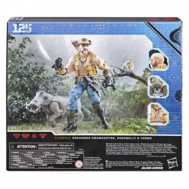 G.I. Joe Classified Series: #125 Dreadnok Gnawgahyde and pets Porkbelly & Yobbo