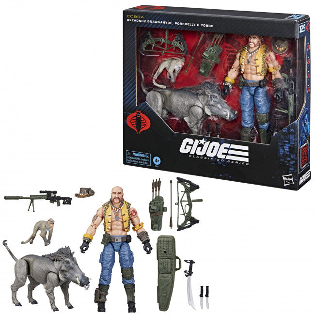 G.I. Joe Classified Series: #125 Dreadnok Gnawgahyde and pets Porkbelly & Yobbo