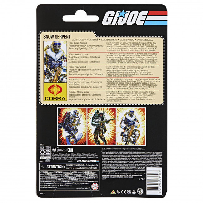 G.I. Joe Classified Series: Retro Cardback Snow Serpent TOYS