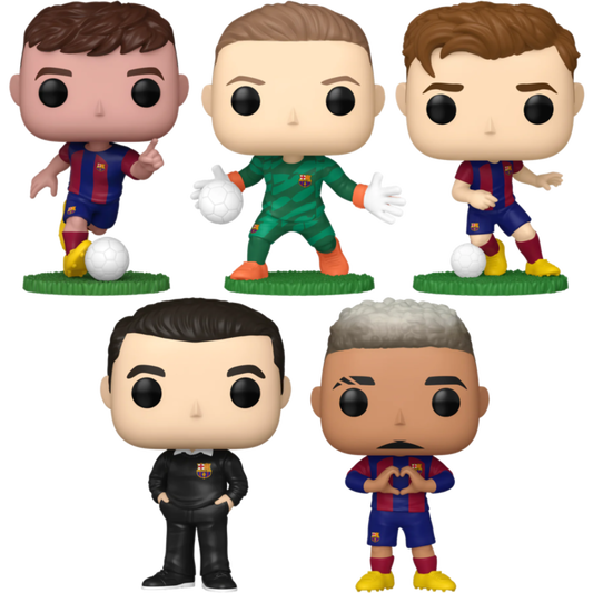 Funko Football Soccer Barcelona - More Than a Club Pop! Vinyl Bundle Set of 5