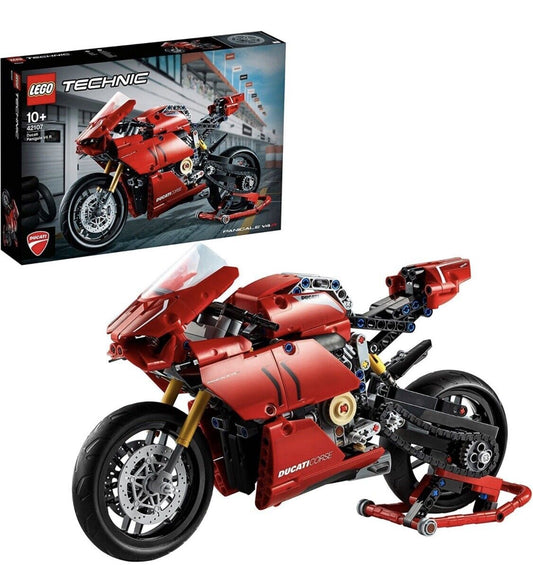 LEGO 42107 TECHNIC DUCATI PANIGALE V4 R RED MOTORCYCLE MOTORBIKE BIKE SET