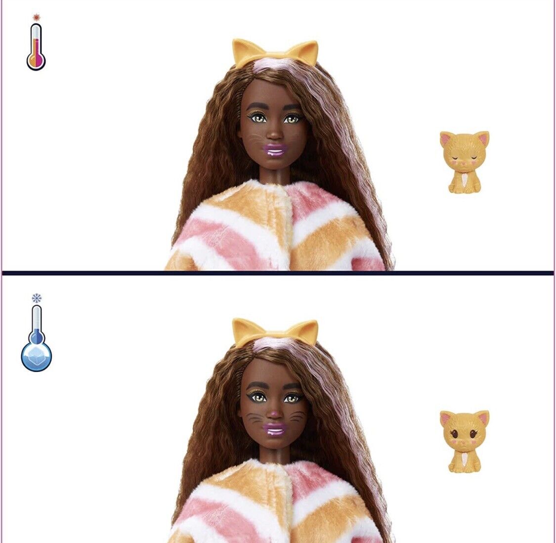 Barbie Cutie Reveal Doll with Kitty Plush Costume 