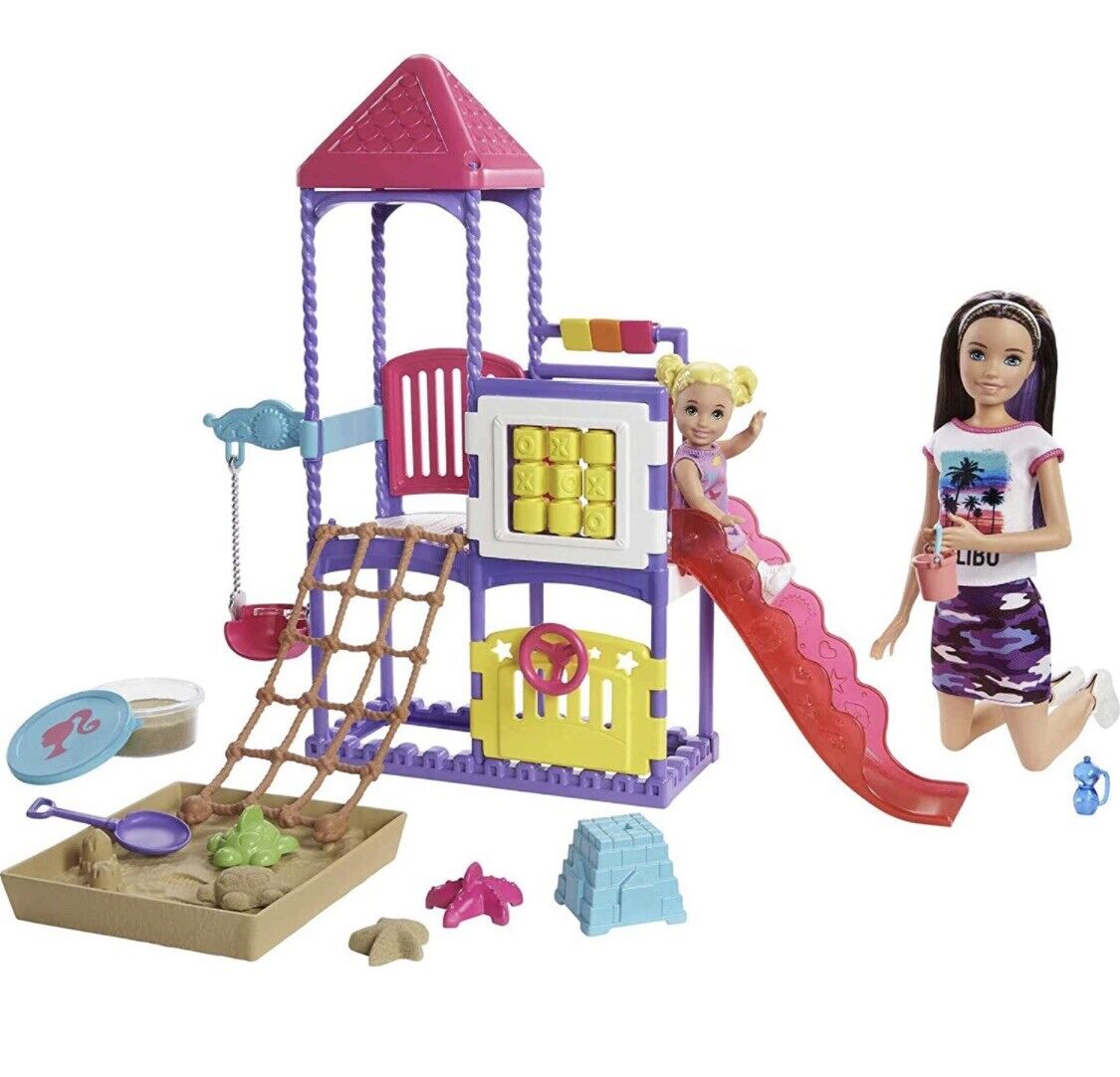 Barbie Skipper Babysitters Inc. Climb 'n Explore Playground Dolls and Playset