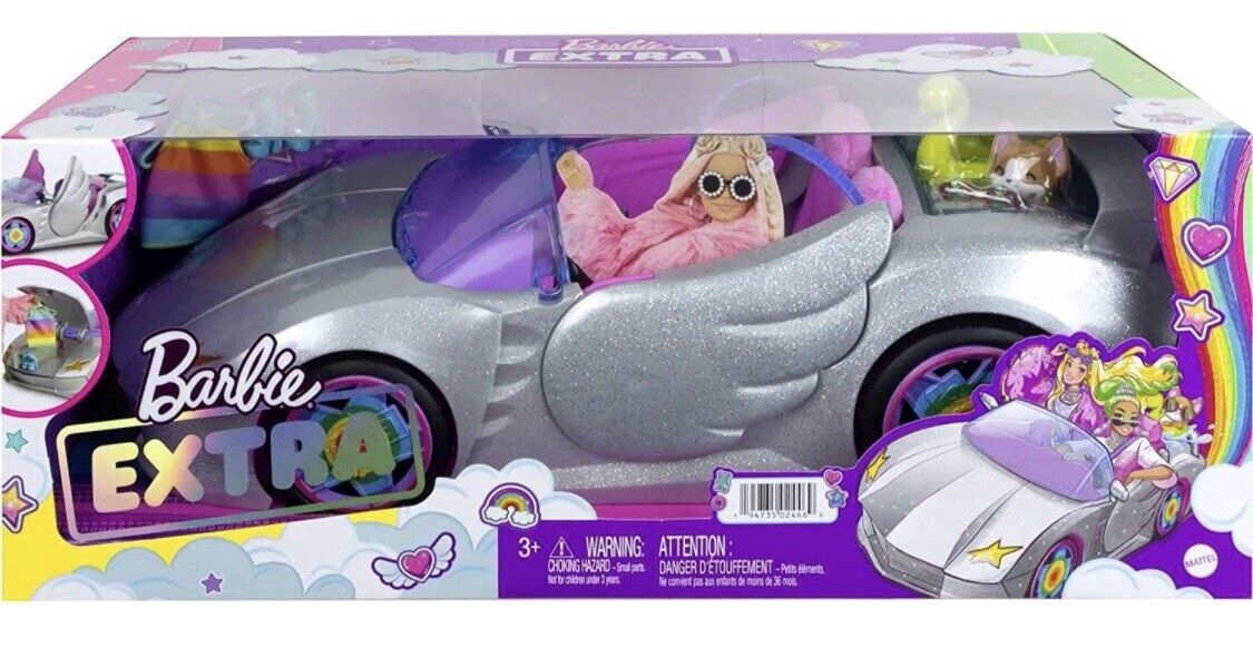 Barbie Toy Convertible with Puppy