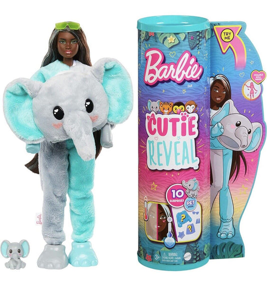 Barbie Cutie Reveal Jungle Series Elephant Doll