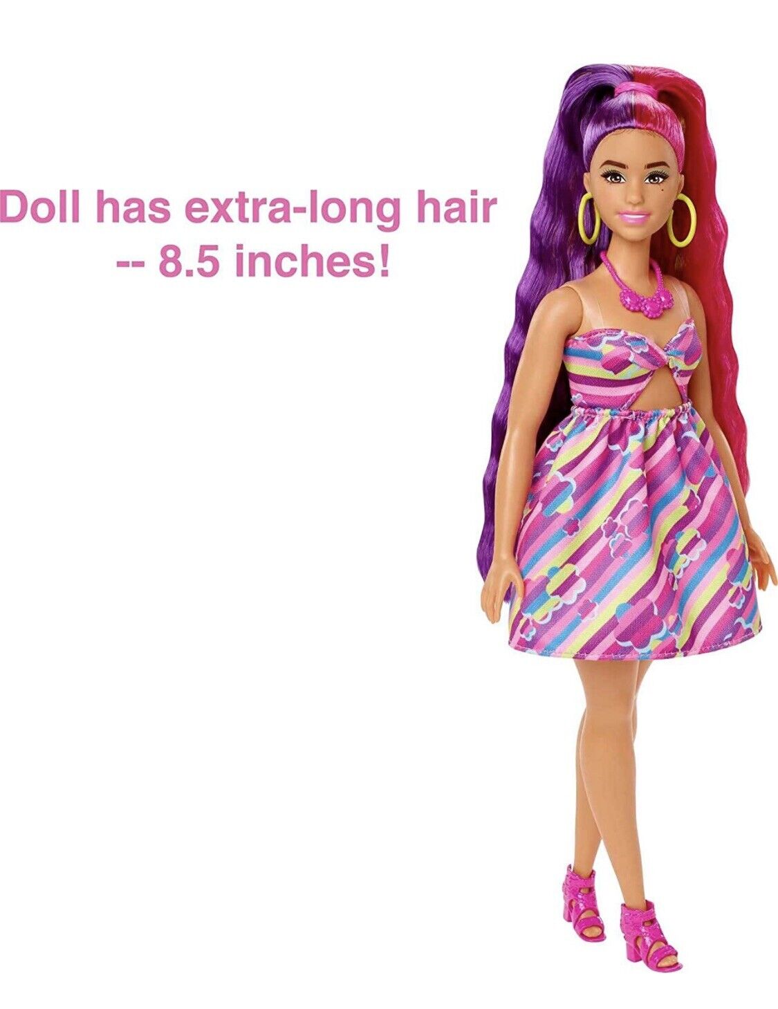 Barbie Totally Hair Flower-Themed Brunette 