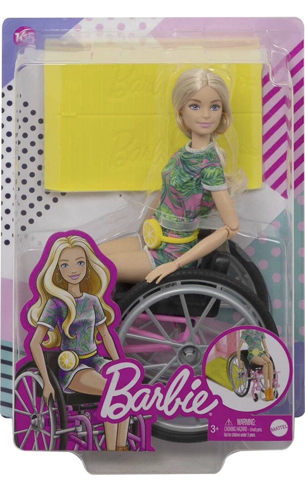 Barbie Doll in wheel chair and Accessory kids toy