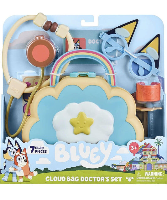 Bluey Cloud Bag Doctor's Set, Doctor Check Up Set