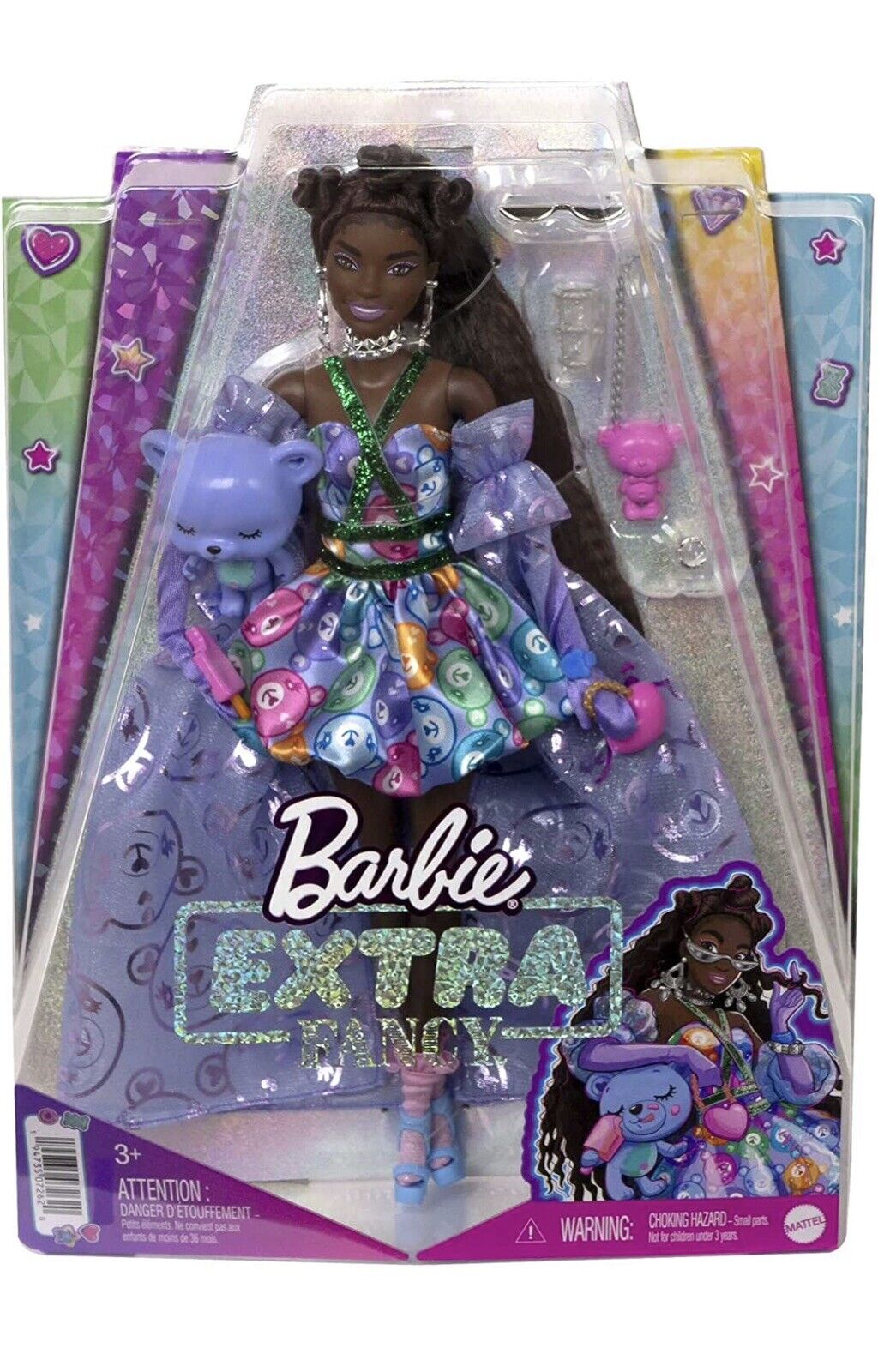 Barbie Extra Fancy Doll in Teddy-Print Gown 