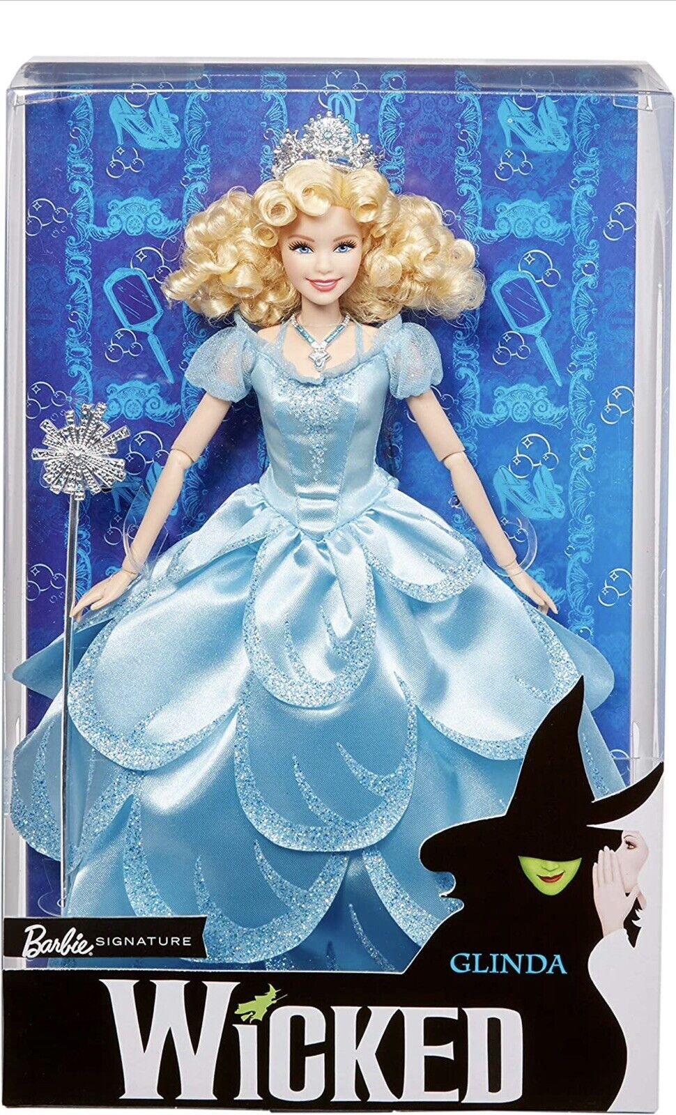 Barbie Wicked Glinda Magician D'OZ Fairies Blue 2018 Mattel FJH61 Doll NRFB 