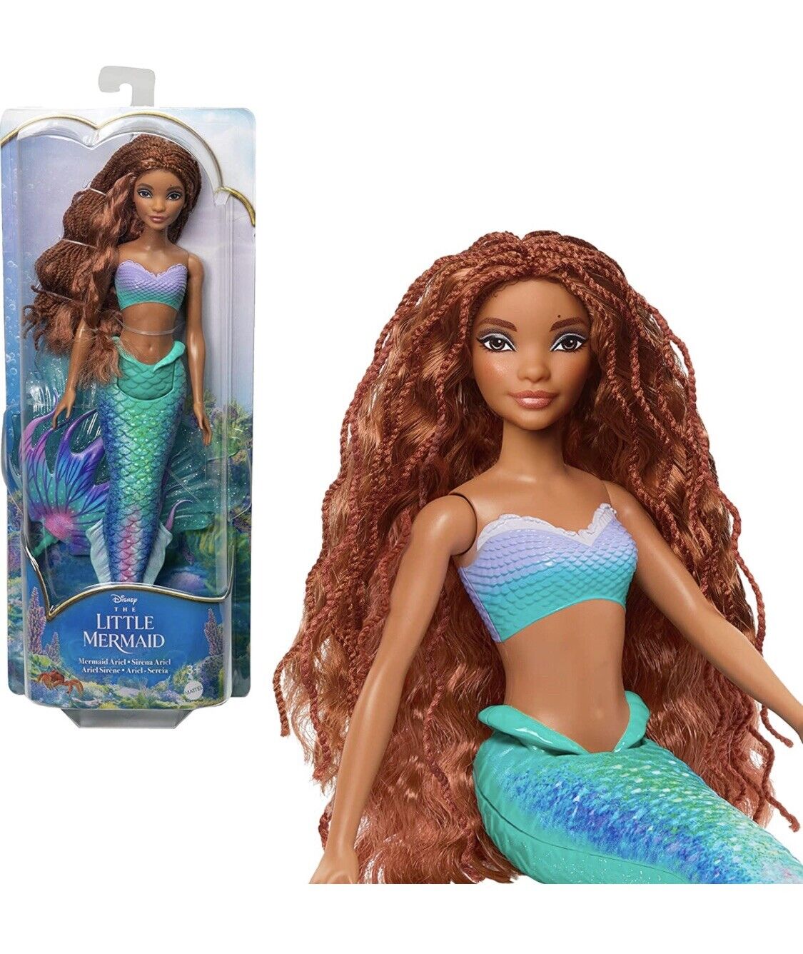 Disney The Little Mermaid Ariel Doll, Mermaid Fashion Doll 