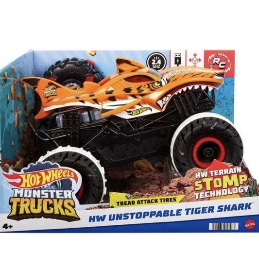 Hot Wheels Monster Trucks Unstoppable Tiger Shark Vehicle