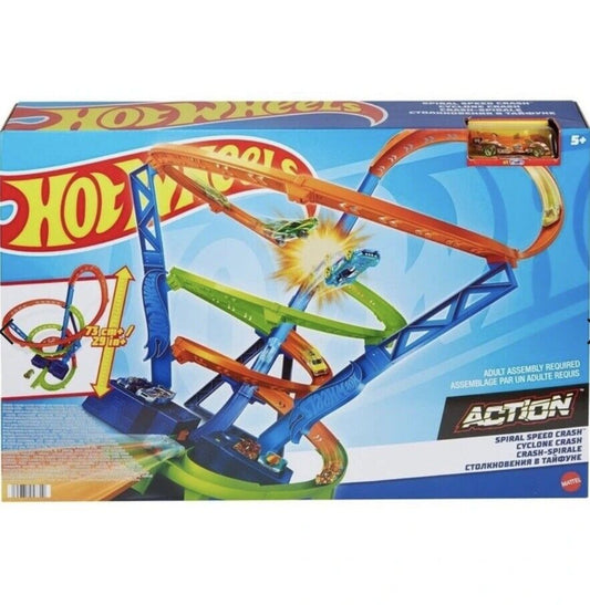 Hot Wheels Action Spiral Speed Crash Track Set