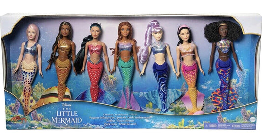 Disney Live Action Little Mermaid Ultimate Ariel and Sisters 7 Pack