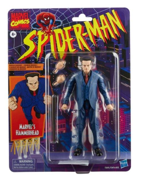 Marvel Legends Retro Vintage Collection 6" Figure Spider-Man & X-Men (Marvel's Hammerhead)