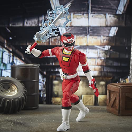 Power Rangers Lightning Collection Turbo Red Ranger 6-Inch Premium Collectible Action Figure Toy with Accessories, Kids Ages 4 and Up