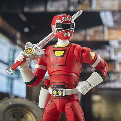 Power Rangers Lightning Collection Turbo Red Ranger 6-Inch Premium Collectible Action Figure Toy with Accessories, Kids Ages 4 and Up