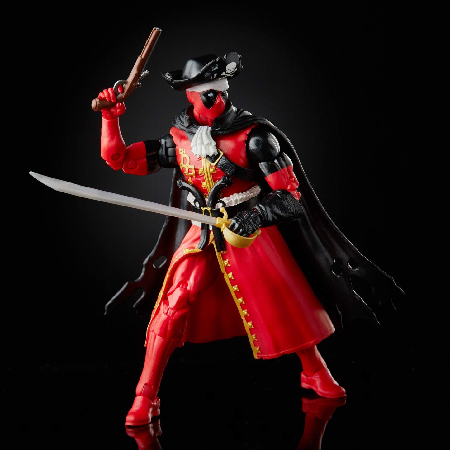 MARVEL - Deadpool - Legends Series - 6' Deadpool - Pirate suit with 3 Accessories - Premium Action Figure and Toys for Kids - Boys and Girls - Ages 4+