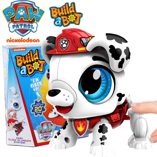 Paw Patrol Marshall - Robotic Build-A-Bot Paw Patrol Toys. Paw Patrol Toys 20 Piece Stem Educational Toys for Kids 