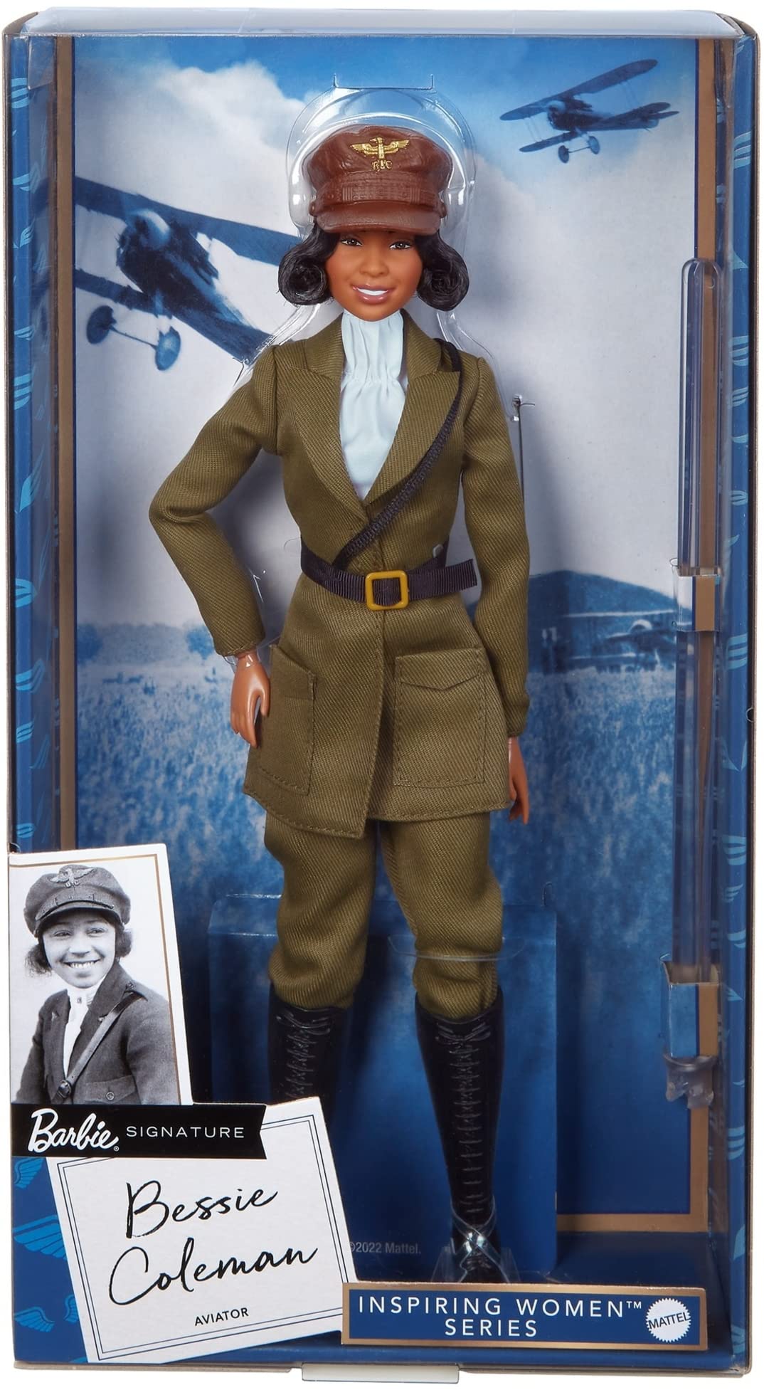 Barbie Doll, Bessie Coleman, Inspiring Women Collector Series, Signature, Displayable Packaging, Aviator Suit