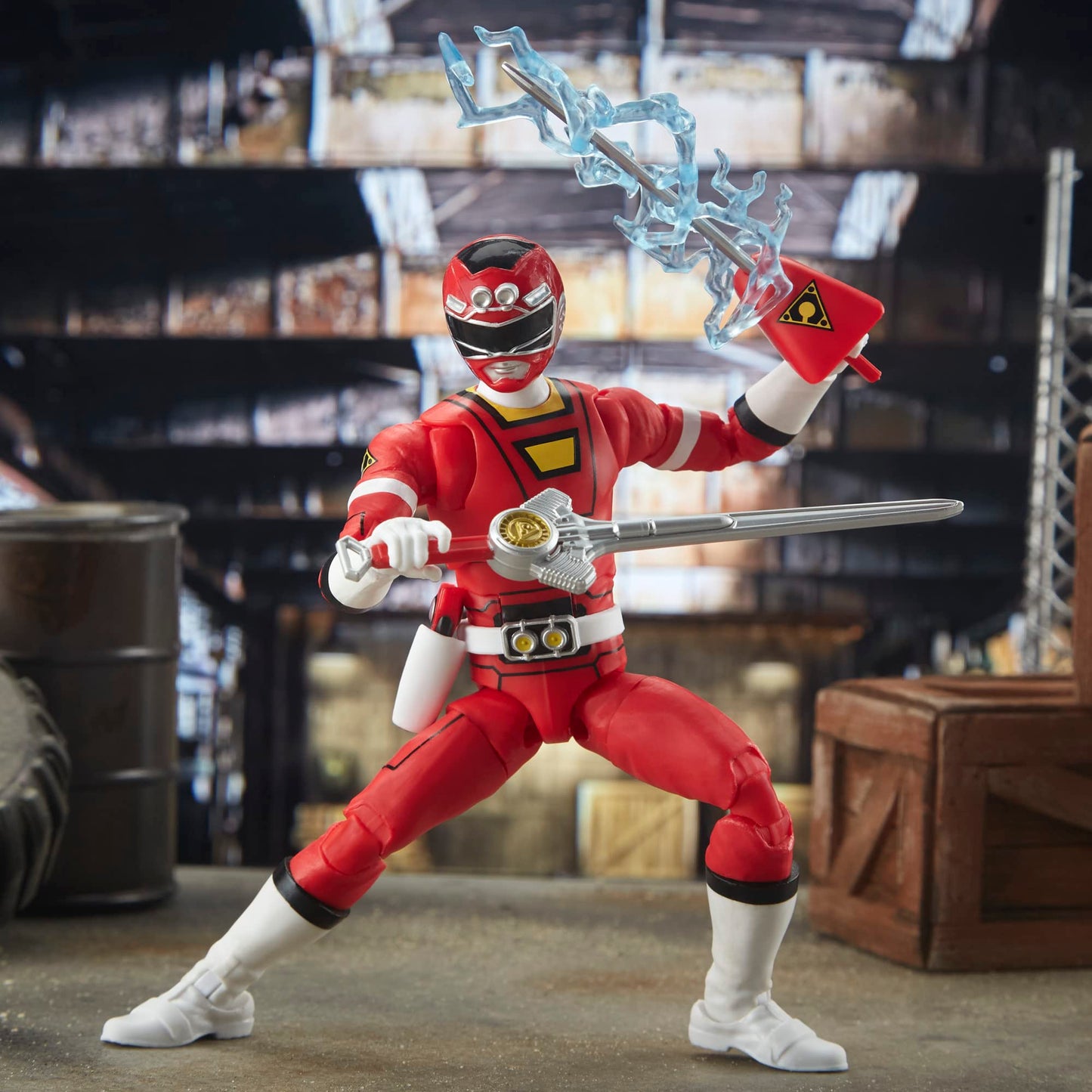 Power Rangers Lightning Collection Turbo Red Ranger 6-Inch Premium Collectible Action Figure Toy with Accessories, Kids Ages 4 and Up