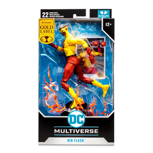 Mcfarlane Toys DC Multiverse Kid Flash Gold Label Rebirth Action Figure, 7-Inch Size
