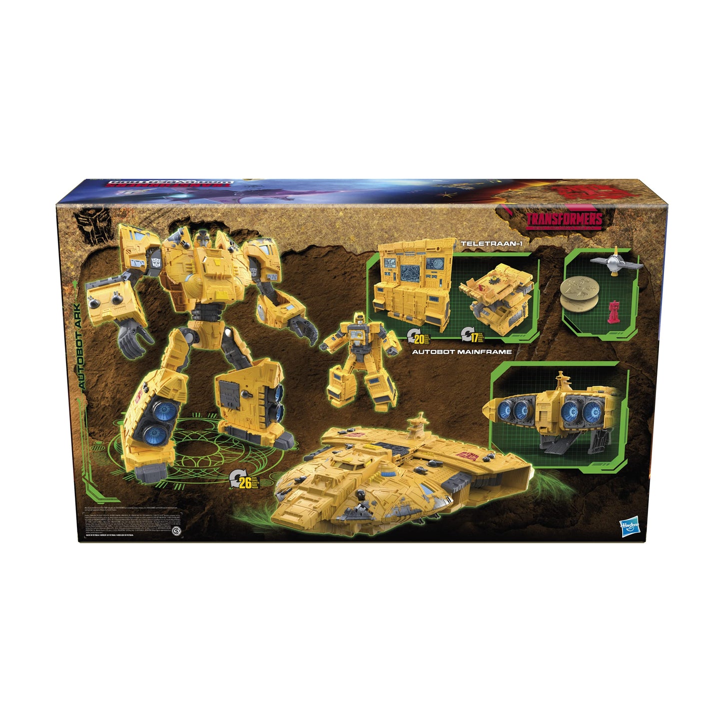 Hasbro Transformers Generations War For Cybertron: Kingdom 19 Inch Wfc-K30 Autobot Ark - Titan Class - Collectible Action And Toy Figures - Toys For Kids - Boys And Girls - F1152 - Ages 8+