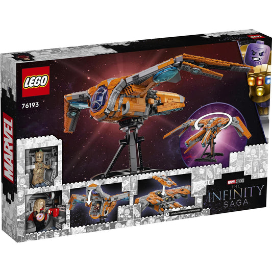 LEGO Super Heroes Marvel The Guardians’ Ship 76193 Large Building Set, Avengers Spaceship Model with Thor & Star-Lord Minifigures
