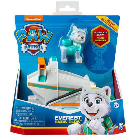 PAW Patrol, Everest’s Snow Plow, Toy Car with Collectible Action Figure,  Kids Toys for Boys & Girls Ages 3 and Up