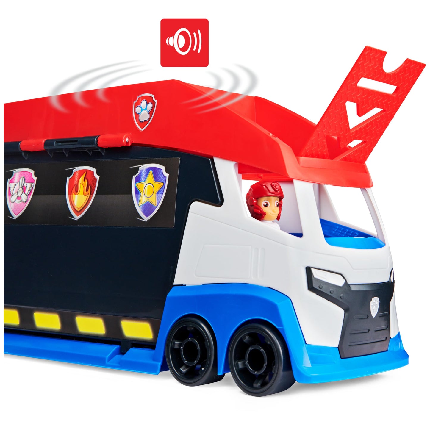 PAW PATROL, Transforming PAW Patroller with Dual Vehicle Launchers, Ryder Action Figure 