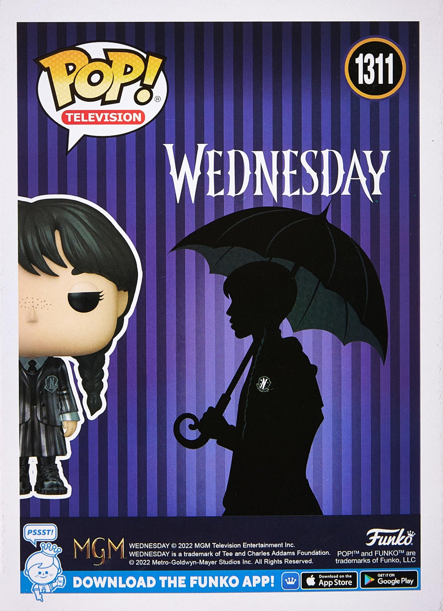 Funko Wednesday Addams Metallic US Exclusive Pop Vinyl Figure