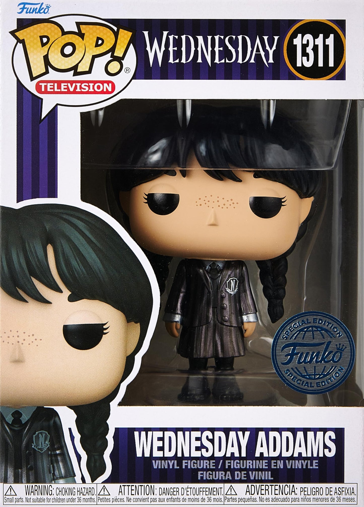 Funko Wednesday Addams Metallic US Exclusive Pop Vinyl Figure